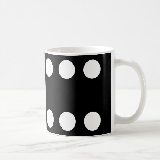 Mug Double Six Domino Noir (Droite)