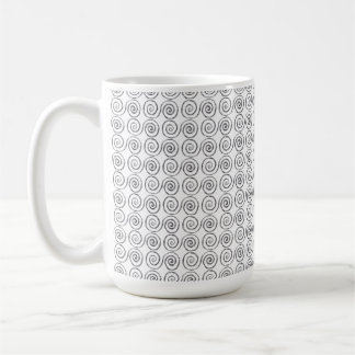 Mug Double Spiral Celtic Pattern