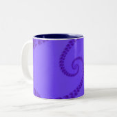 Mug Double Spirale Bleu Violet (Devant gauche)