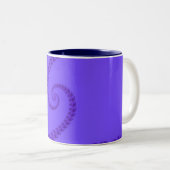 Mug Double Spirale Bleu Violet (Devant droit)