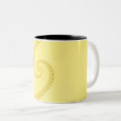 Mug Double Spirale en Or Jaune (Devant droit)