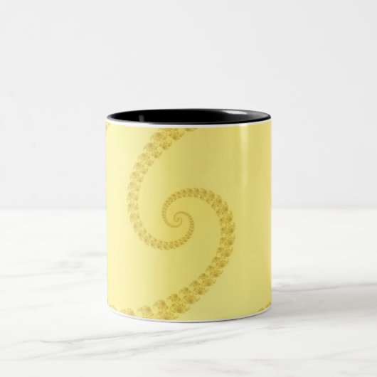 Mug Double Spirale en Or Jaune (Centre)