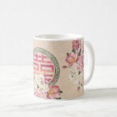 Mug Double symbole de bonheur sur le motif doux de (Devant droit)