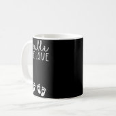 Mug Double The Love Valentines Day Twin Pregnancy Anno (Devant gauche)