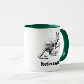 Mug Doubles Quelqu'Un ? Tennis de Kangaroo (Devant droit)