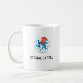 Mug Doubles scout de logo/tasse de signal (Gauche)