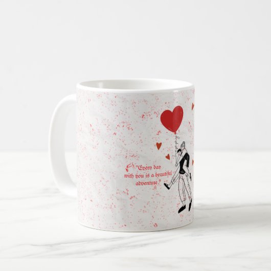Mug Douce Aventure Amour (Devant gauche)