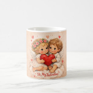 Mug Douce carte de la Saint-Valentin de style folklori