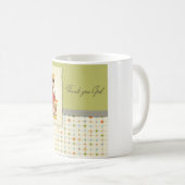 Mug Douce Fille Priant Merci Dieu (Devant droit)