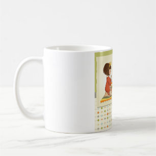Mug Douce Fille Priant Merci Dieu