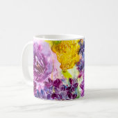 Mug Douce Fragilité Moderne Floral Aquarelle (Devant gauche)