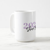 Mug Douce Lavande « Brillez » Nouveaux Débuts – (Devant gauche)