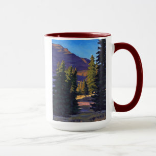 Mug Douce Lumière à Crested Butte en Bleu Orange Viole