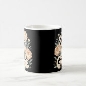 Mug Douce Maman Grace Typographie Florale Rétro Prune (Centre)