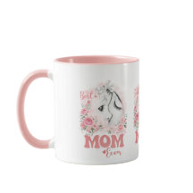 Douce Mère et Enfant Aquarelle Roses "Meilleure Ma