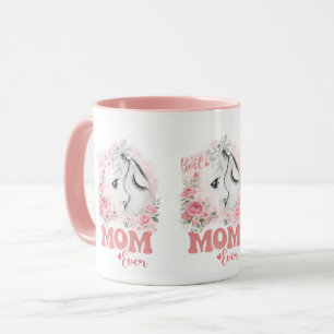 Mug Douce Mère et Enfant Aquarelle Roses "Meilleure Ma