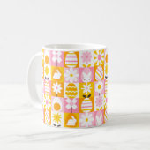 Mug Douce Patchwork de Pâques de Printemps (Devant gauche)