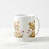 Mug Douce petite Teddy dans un jardin étoilé (Devant droit)