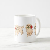 Mug Douce Rose Chiot (Devant droit)