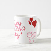 Mug Douce Teddy Saint-Valentin (Devant droit)