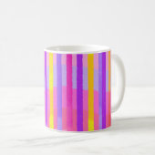 Mug Douces Rayures Arc-en-ciel Pastel (Devant droit)