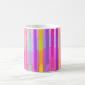 Mug Douces Rayures Arc-en-ciel Pastel (Centre)