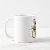 Mug Douces Roses Souris Arc Rose (Gauche)