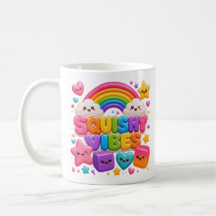 Mug Douces Vibrations Mignon Kawaii Arc-en-Ciel Ombre