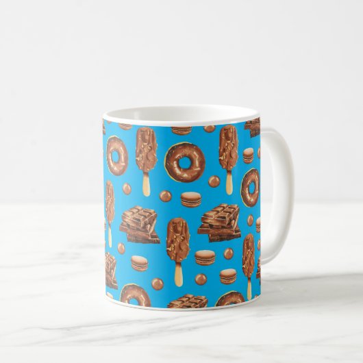 Mug Douceurs au chocolat mignonette crème glacée Donut (Devant droit)