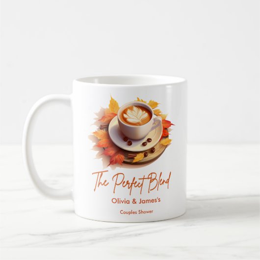 Mug Douche de couple automne La combinaison parfaite  (Gauche)