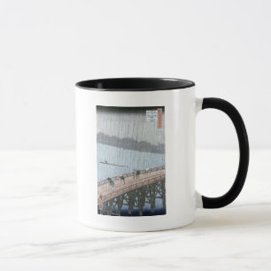 Mug Douche soudaine au-dessus de pont de Shin-Ohashi
