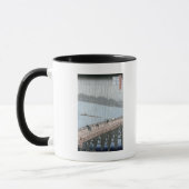 Mug Douche soudaine au-dessus de pont de Shin-Ohashi (Gauche)
