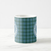Mug Douglas Clan Bleu clair Ancien Tartan Monogramme (Centre)