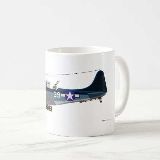 Mug Douglas SBD-5 courageuse (Devant droit)