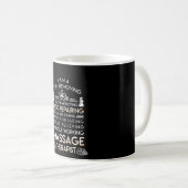 Mug Douleur de thérapeute de massage enlevant la santé (Devant droit)