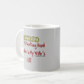 Mug "Douleur RETIRÉE en bout de Wifes ! "~~ drôle (Devant gauche)