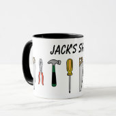 Mug d'outils personnalisés (Devant gauche)