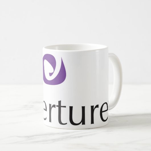 Mug d'ouverture (blanc) (Devant droit)