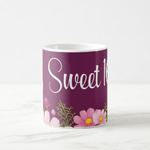 Mug Doux 16 Anniversaire Avec Marguerites Roses