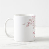 Mug Doux Blush rose floral 90e anniversaire cadeau de  (Gauche)