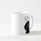 Mug Doux chien teckel aquarelle (Devant droit)