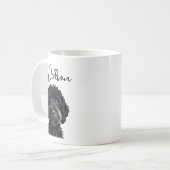 Mug Doux chien teckel aquarelle (Devant gauche)