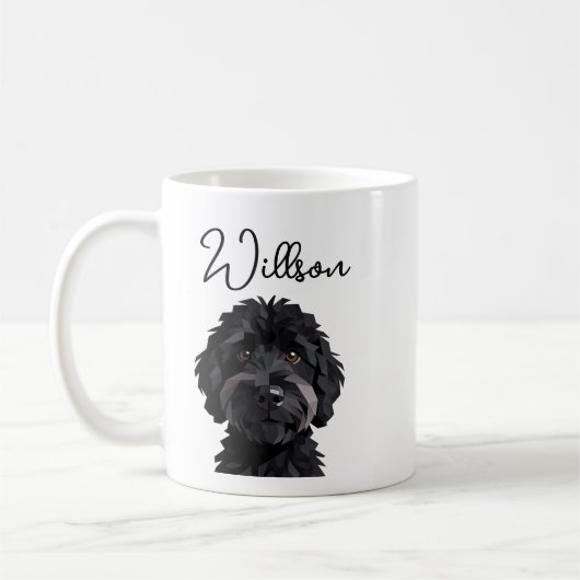 Mug Doux chien teckel aquarelle (Gauche)