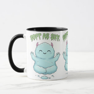 Mug Doux comme le Ciel : Kawaii Monstre Nuage Zen Yoga