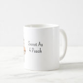 Mug Doux comme un lapin pêche (Devant droit)
