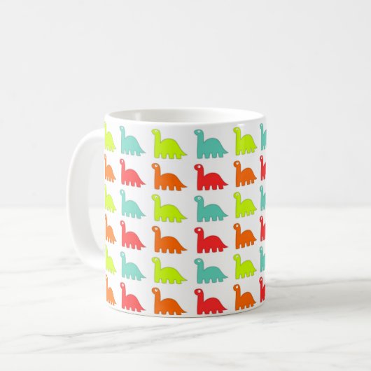 Mug Doux Couleur Cute Dinosaur (Devant gauche)