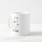 Mug Doux Dent Amusant Jeu Dentaire (Devant gauche)