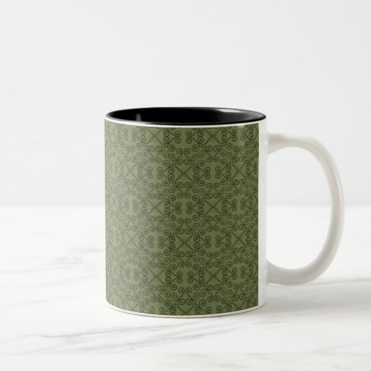 Mug doux et Dainty, Vert olive (Droit)