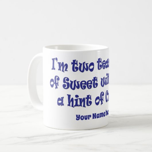 Mug Doux et fou (Devant gauche)