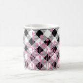Mug Doux fleur sauvage rose mignon doodé noir blanc pl (Centre)